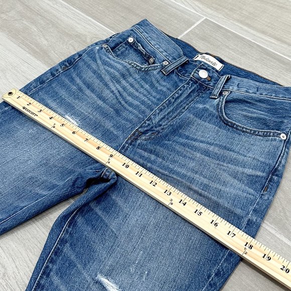 Madewell Rigid High-Rise Skinny The Perfect Vintage Denim Blue Jeans Size 26P - Picture 12 of 15